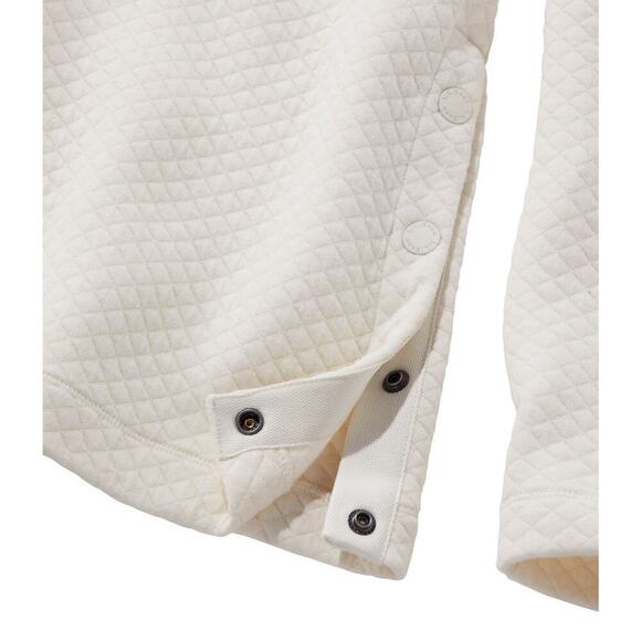 L.L. Bean Women's SoftLight Quilted Top Funnelneck Pullover XS Blue Outdoors - Picture 6 of 10